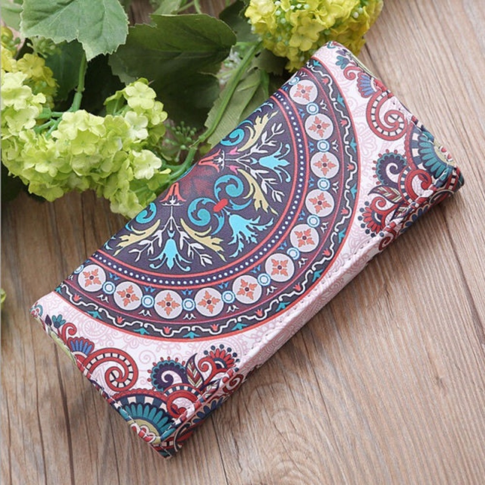 BEAUTIFUL MANDALA LEATHER LONG
AESTHETIC WALLET PURSE CARD
HOLDER